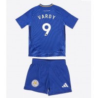 Maglia Calcio Leicester City Jamie Vardy #9 Prima Divisa Bambino 2024-25 Manica Corta (+ pantaloncini)